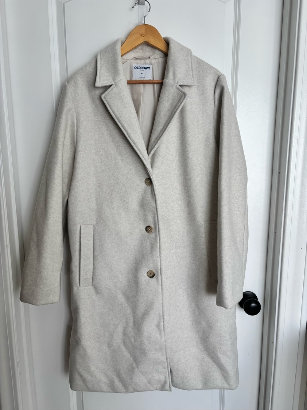 Old Navy Cream Car Coat